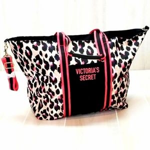 VS PINK tote bag leopard shoulder weekender